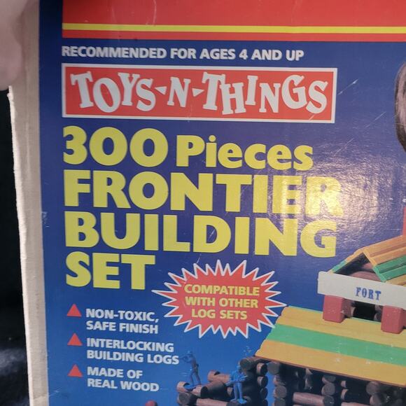 Frontier Building Set, 300 pieces,in orig box, vt 1987, Ages 4+, by Toys-N-Thin - Picture 8 of 13